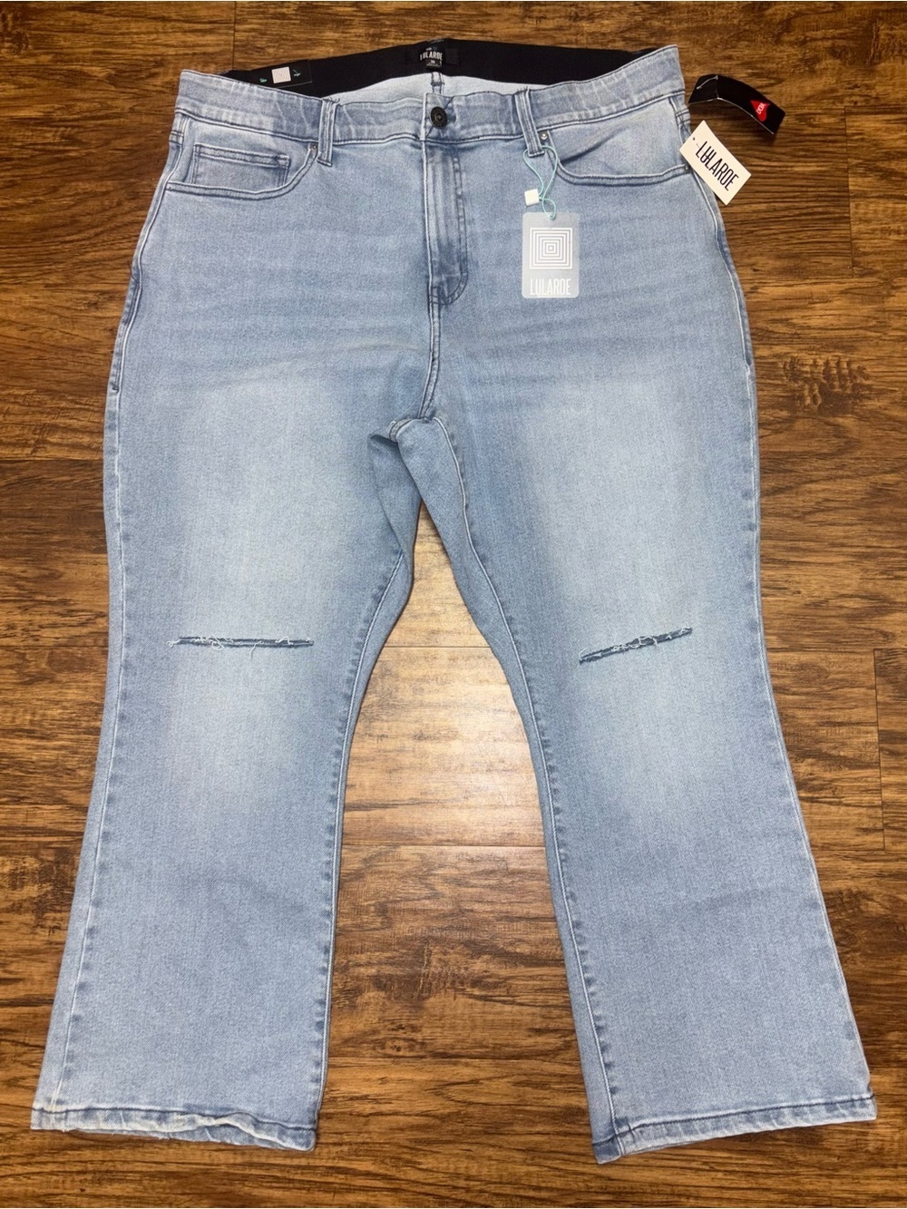 Lularoe High Rise Crop Kick Flare Jeans Size 36 NWT